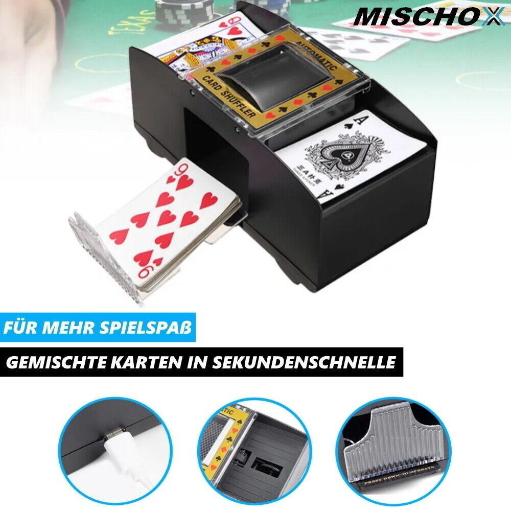 MISCHOX elektrischer Kartenmischer Kartenmischmaschine Kartenmischgerät automat