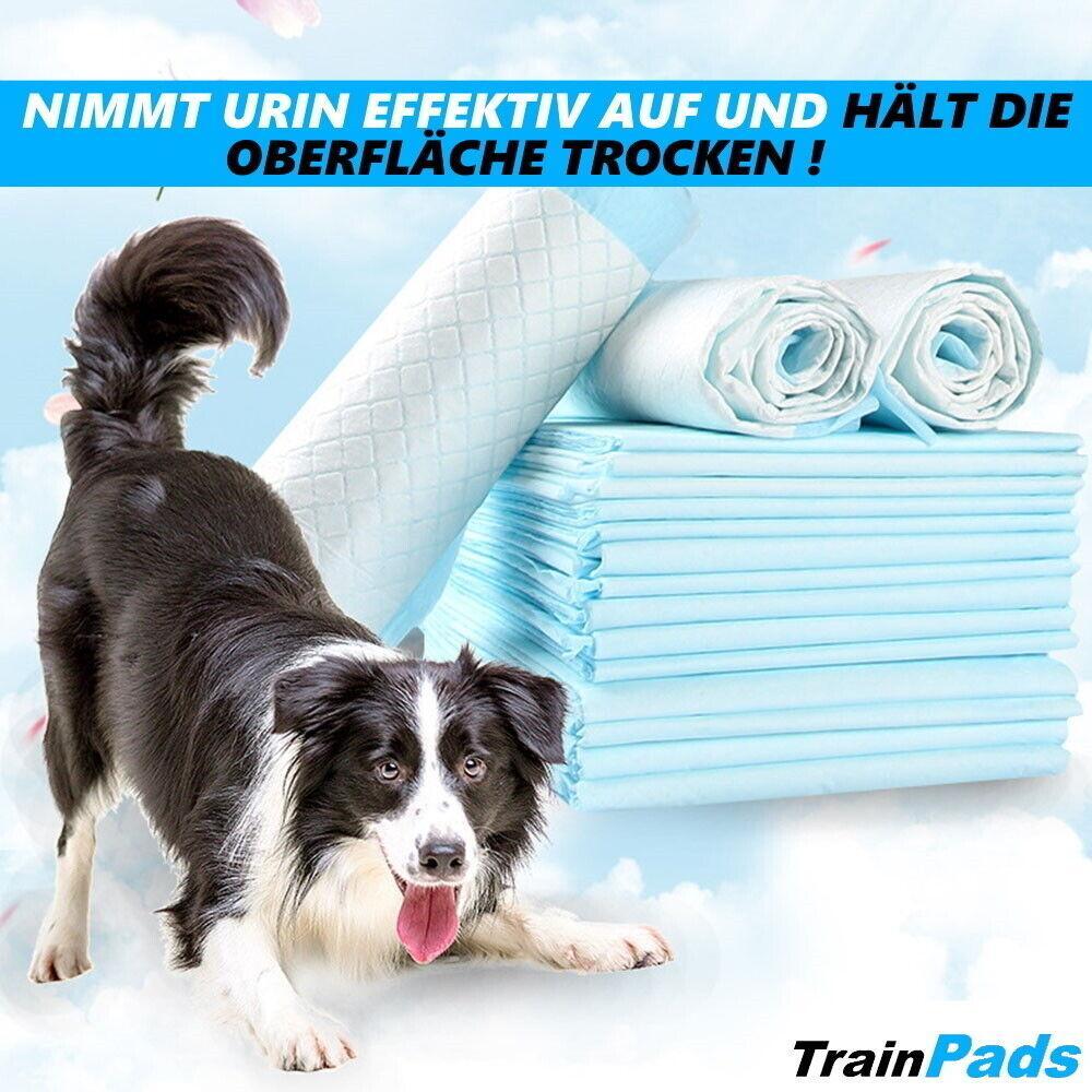 TrainPads XXL Welpenunterlagen Trainingsunterlagen Hunde Welpen Toilette 60x60cm