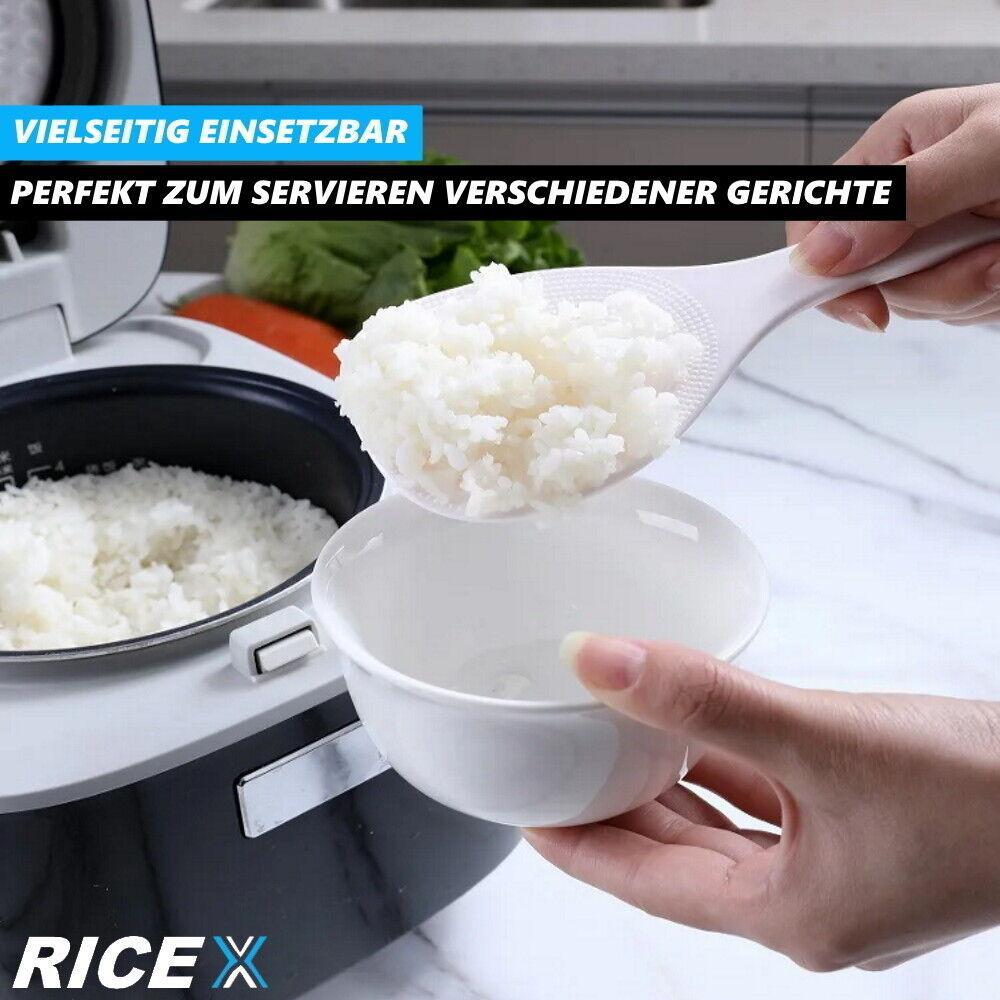 RICEX Reis Löffel Reispaddel Servierlöffel Kochlöffel Küchenlöffel Reisschaufel