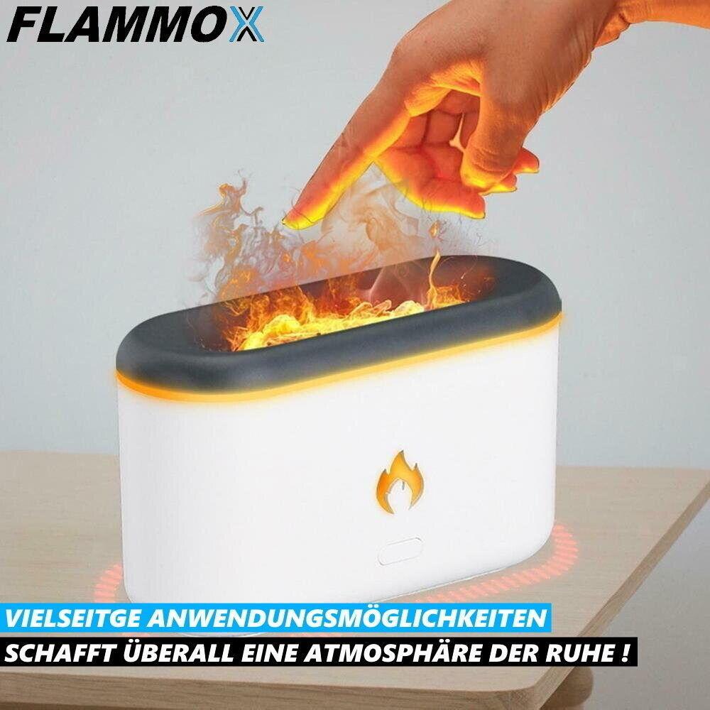 FLAMMOX Luftbefeuchter mit Kamineffekt Flammen Humidifier Raumbefeuchter