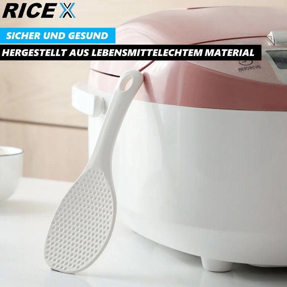 RICEX Reis Löffel Reispaddel Servierlöffel Kochlöffel Küchenlöffel Reisschaufel
