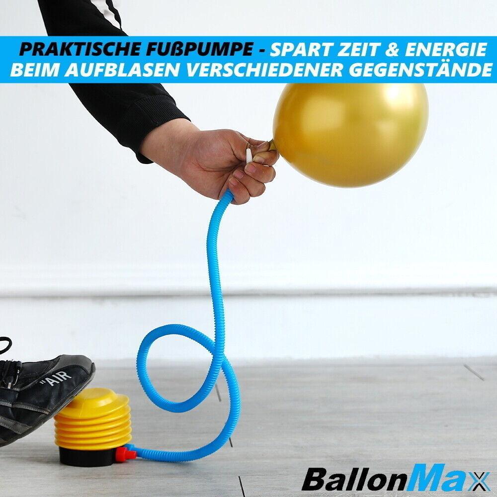 BALLONMAX Fußpumpe Luftpumpe Tretpumpe Blasebalg für Luftballon Matratzen u.v.m.