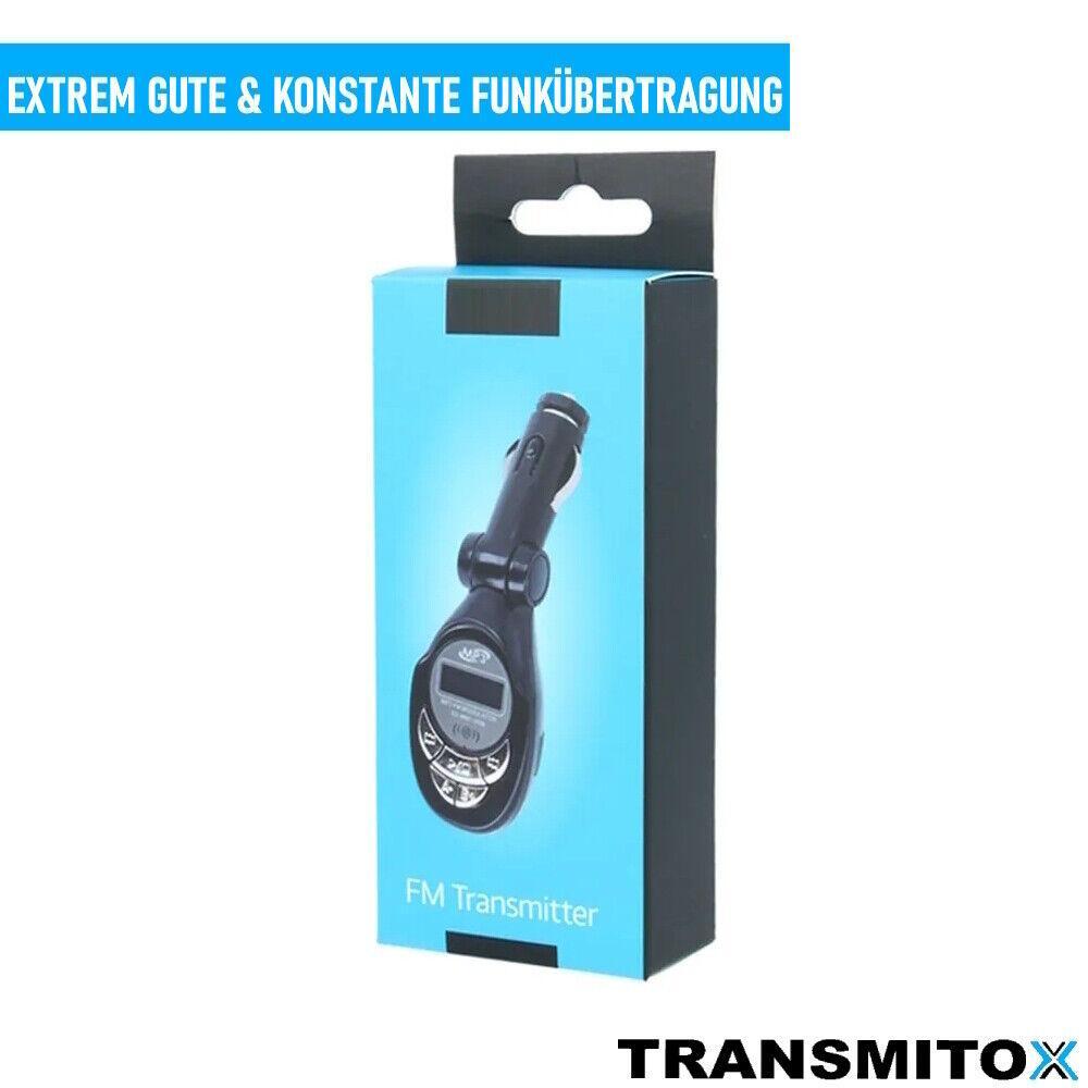 TRANSMITOX FM Transmitter Bluetooth USB SD Ladegerät für Handy Radio Adapter