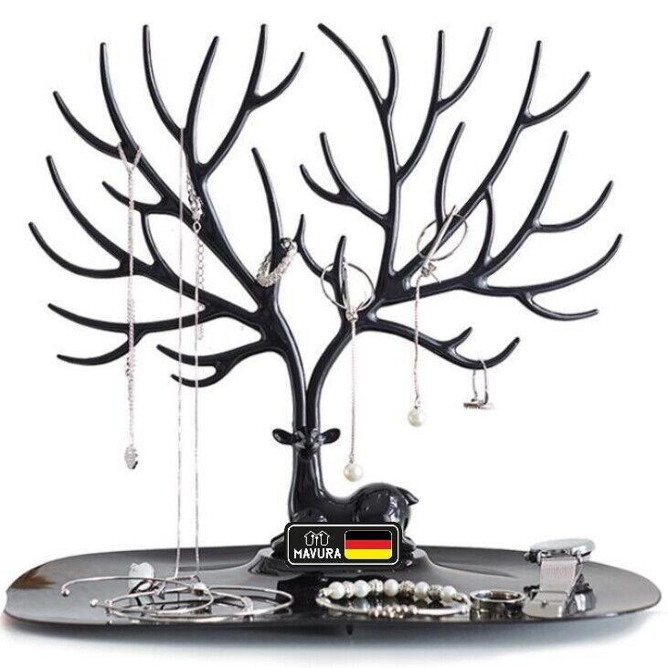 HORAX Schmuckständer Schmuckhalter Kettenständer Hirsch Geweih Baum Schmuckbaum