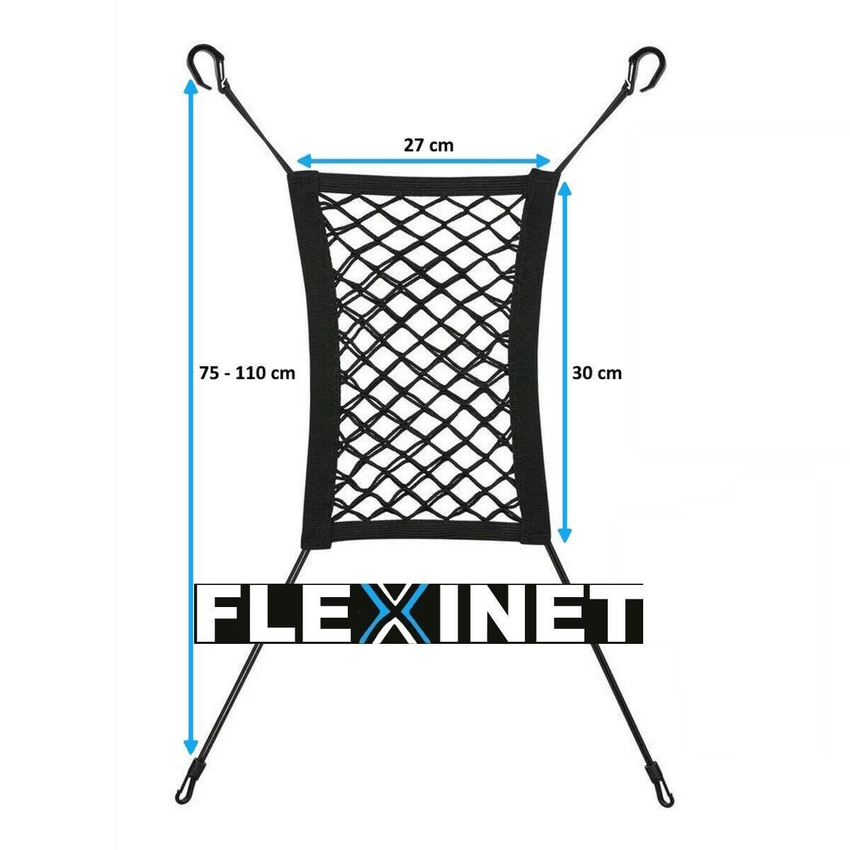 FLEXINET Auto Netztasche Ablage Netz Organizer Schutznetz Trenngitter Hund PKW