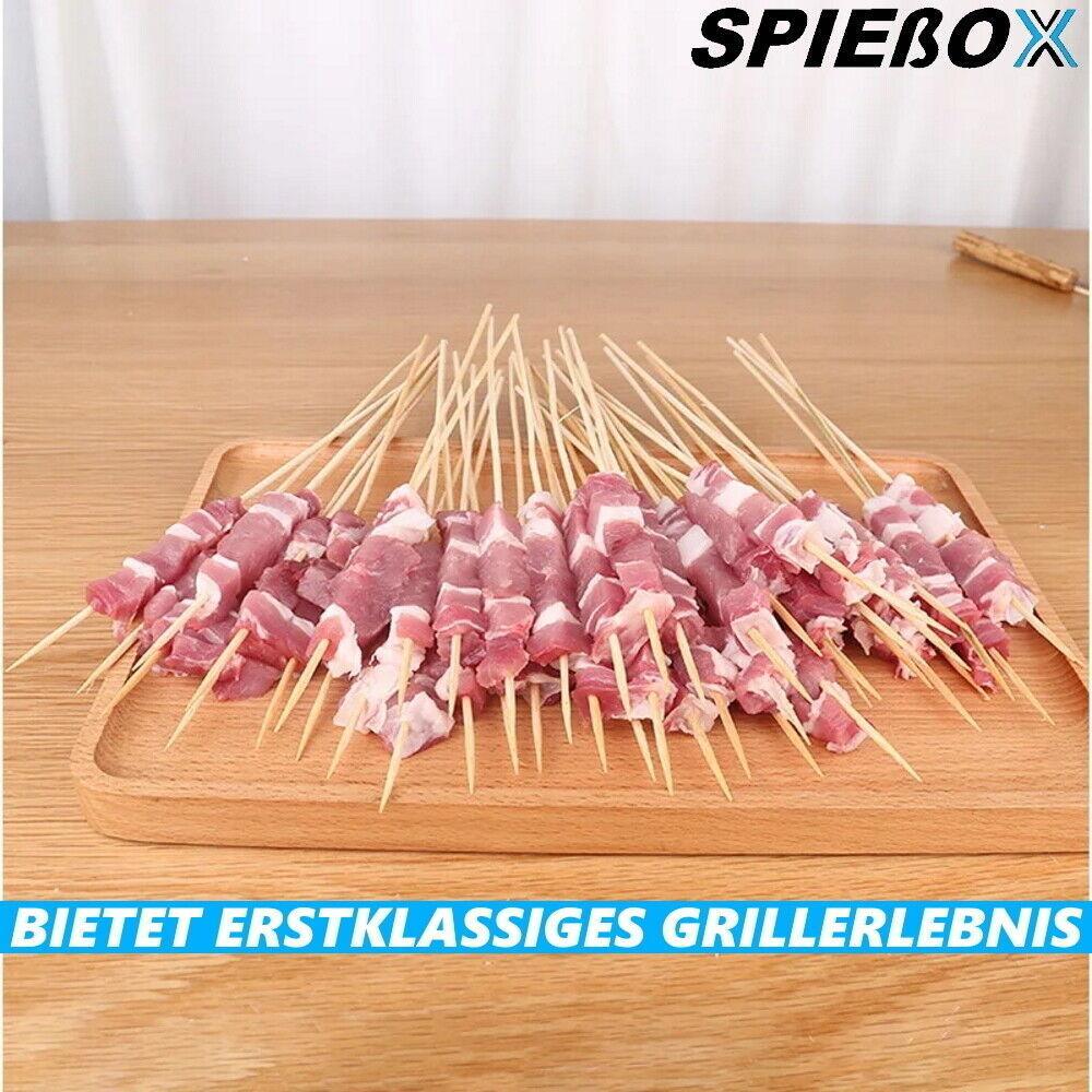SPIEßOX Grillspieße BBQ Schaschlikspieße Fleischspieße Bambusspieße [180Stk]