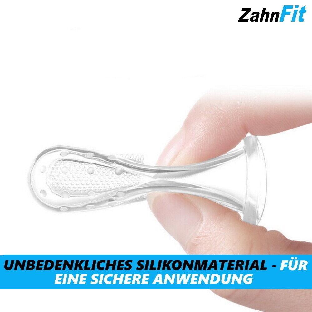 ZahnFit Baby Zahnbürste Fingerzahnbürste Kinder Zahnpflege 0-24 Monate [3 Stück]