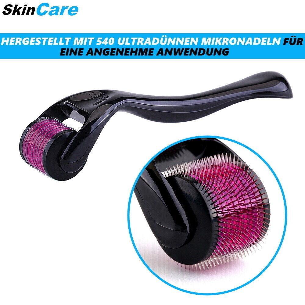 SkinCare Dermaroller Haar Bart Pflege Wachstum Regeneration Microneedling Haare