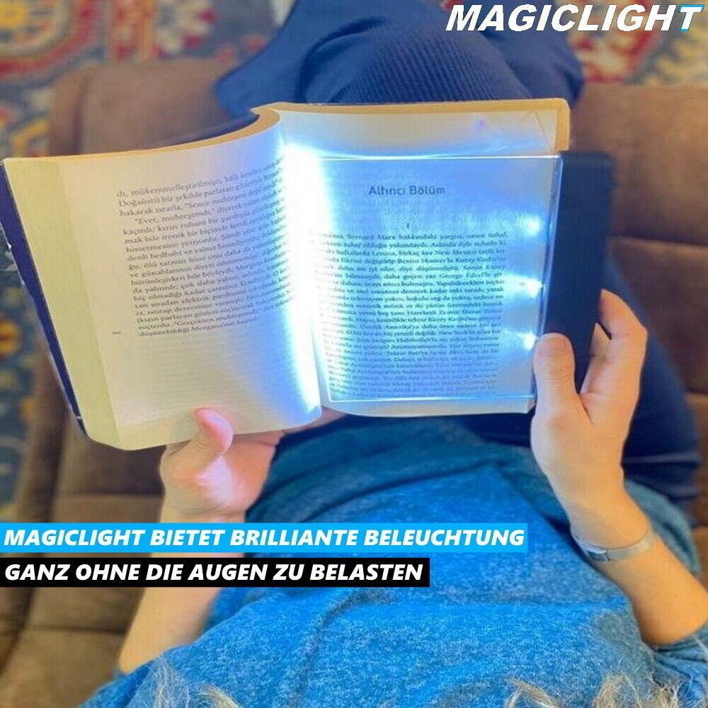 MAGICLIGHT LED Buchlampe Lesehilfe Buchleuchte Leselampe Lesezeichen einstellbar