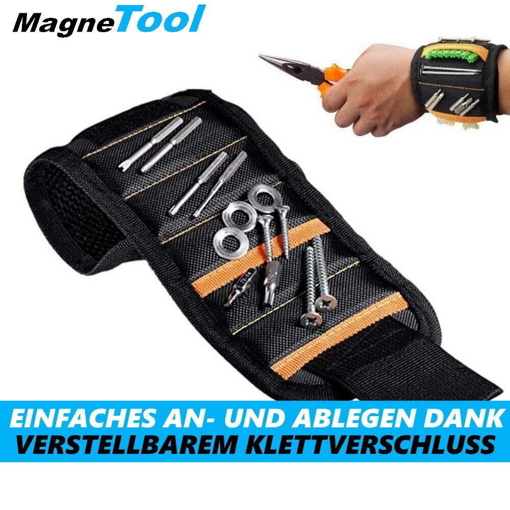 MagneTool Werkzeug Armband Magnetisches Armband 15 starke Magnete Magnetarmband