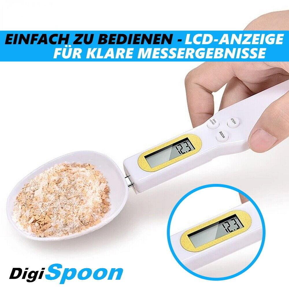 DigiSpoon Digitale Löffelwaage LCD Küchenwaage Mini Waage - 0,1 Gramm genau