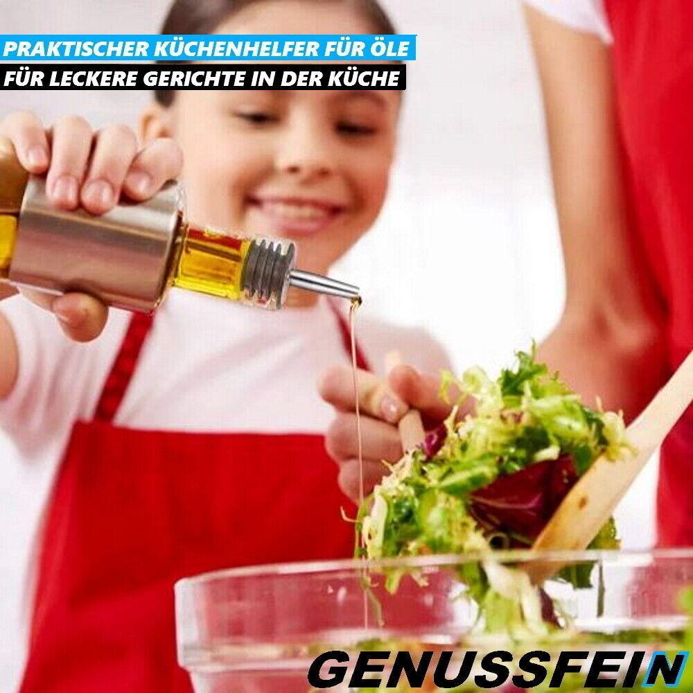 GENUSSFEIN Edelstahl Schnapsausgießer Flaschenausgießer Getränke Ausgießer