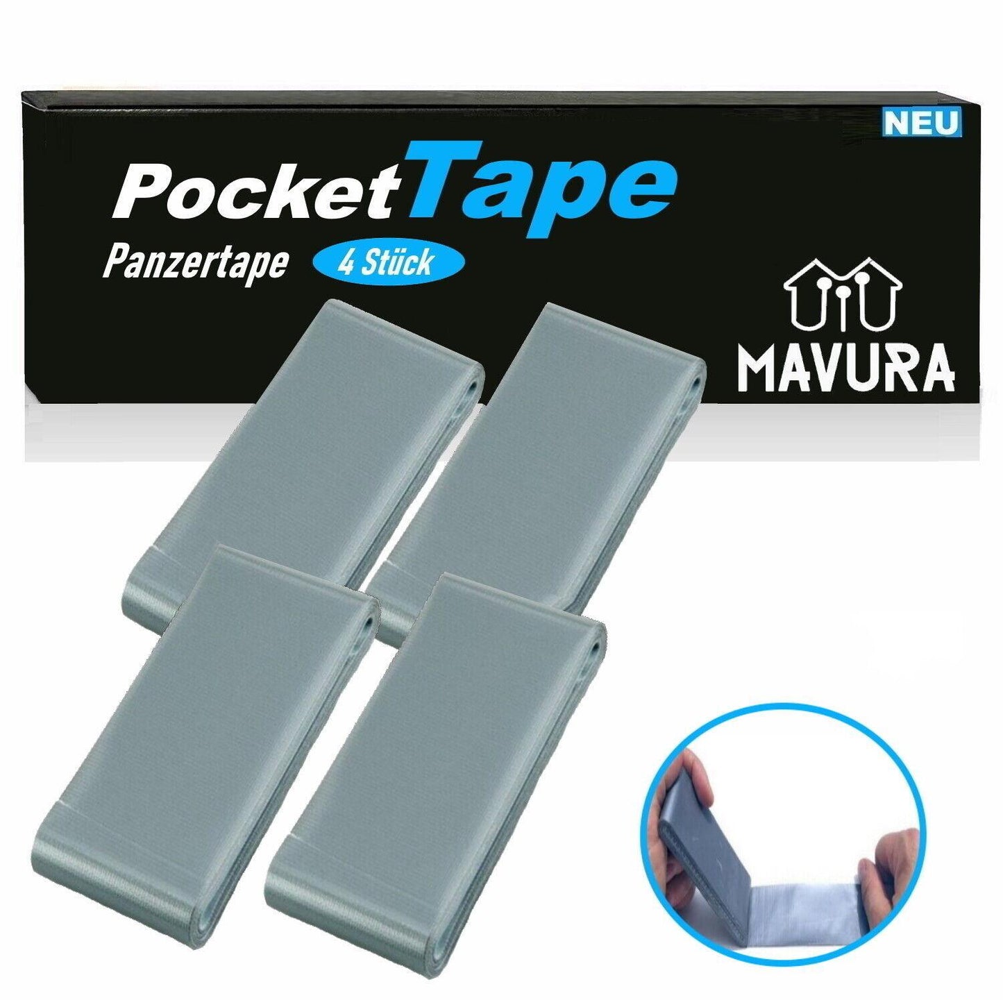 PocketTape Panzertape Panzerband Gewebeband Ducttape Reparaturband Gaffa Gaffer