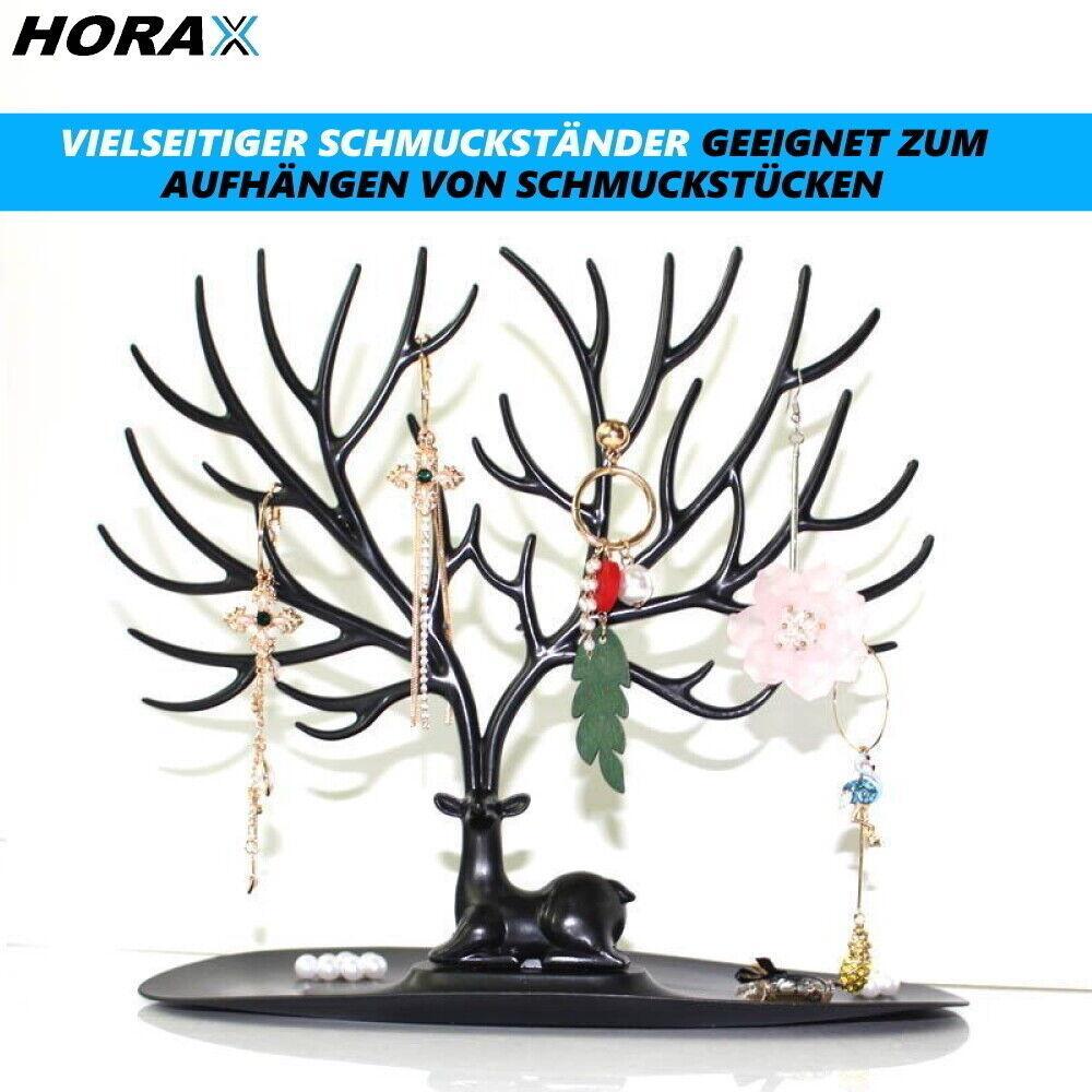 HORAX Schmuckständer Schmuckhalter Kettenständer Hirsch Geweih Baum Schmuckbaum
