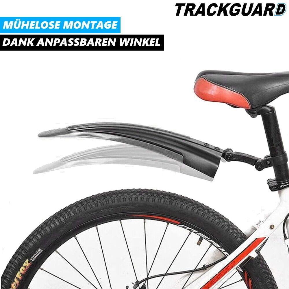 TRACKGUARD Fahrrad Schutzbleche Set Mudguard Vorne Hinten Radschutz Spritzschutz