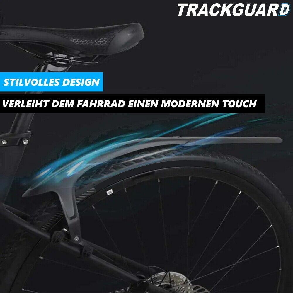 TRACKGUARD Fahrrad Schutzbleche Set Mudguard Vorne Hinten Radschutz Spritzschutz