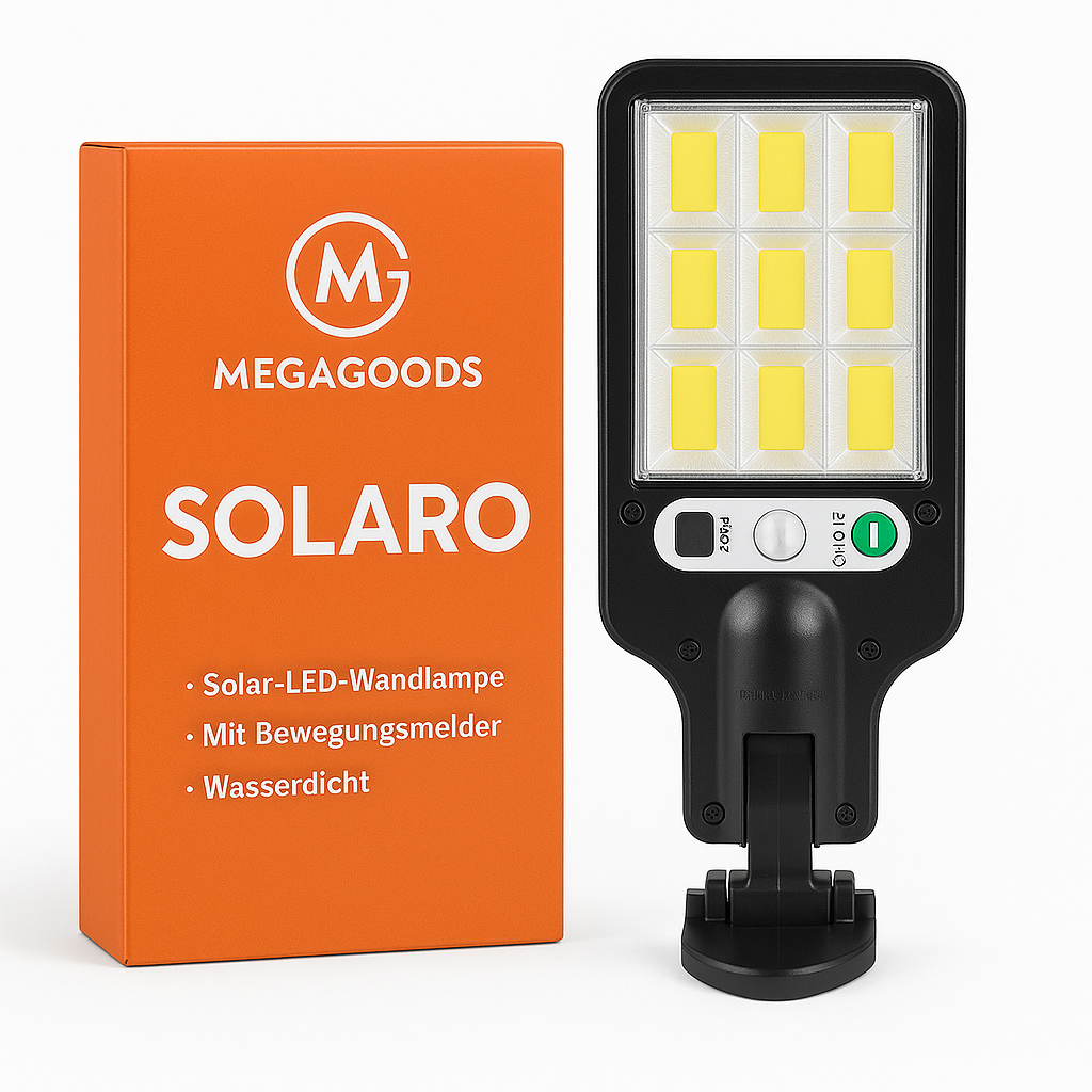 Solar LED Außenleuchte mit Bewegungsmelder IP65 für Garten DE.