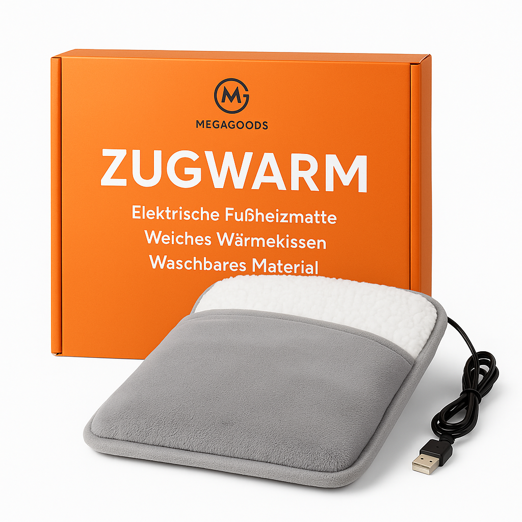 Elektrische Fußheizmatte waschbar weiches Wärmekissen DE.