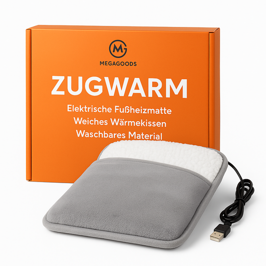 Elektrische Fußheizmatte waschbar weiches Wärmekissen DE.