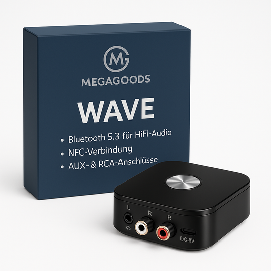 NFC Bluetooth 5.3 Audio Receiver AUX RCA HiFi Adapter USB DE.