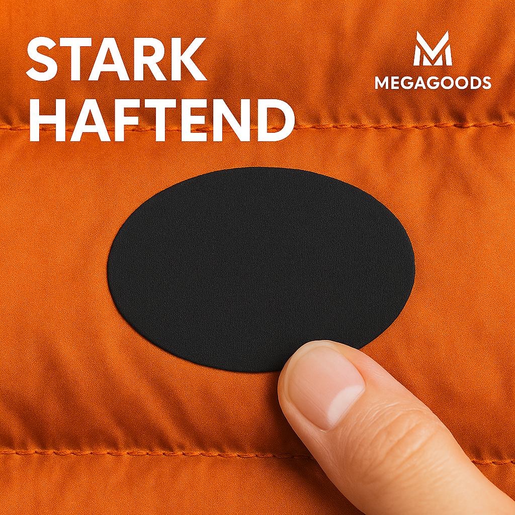 Selbstklebende schwarze Flicken für Daunenjacken Hosen Kleidung DE.