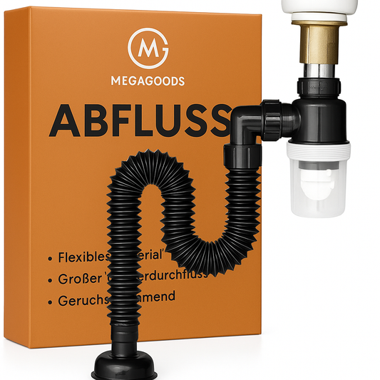 Universal Siphon P-Trap dehnbar wasserdicht für Spüle Küche Bad DE.
