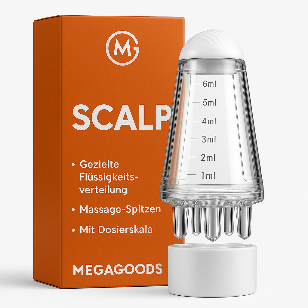 6ml Kopfhaut Roll-On Applikator Bürste Massager Haarwachstum DE.