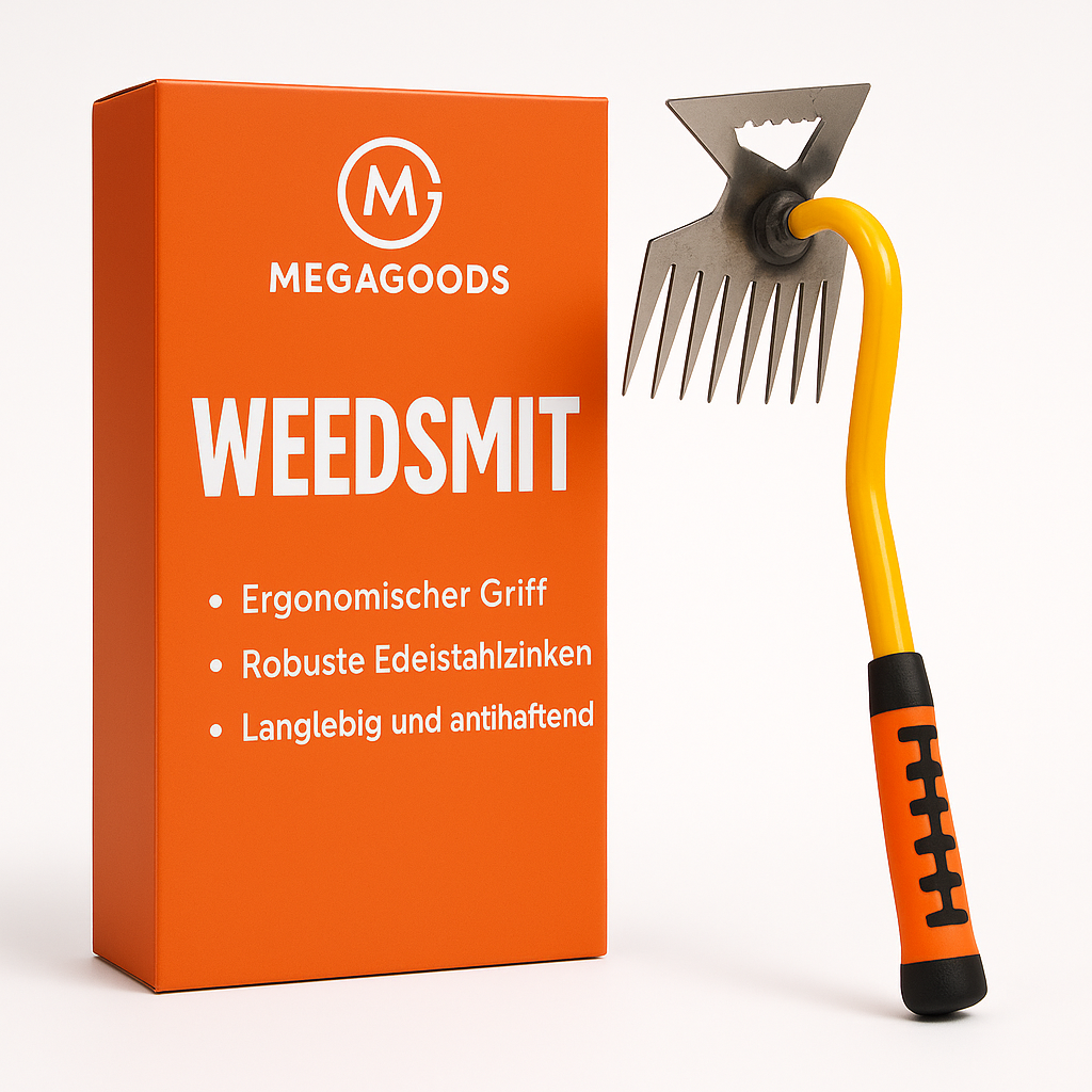 Unkrautstecher Stahl 4/11 Zinken ergonomisch Gartenwerkzeug DE.