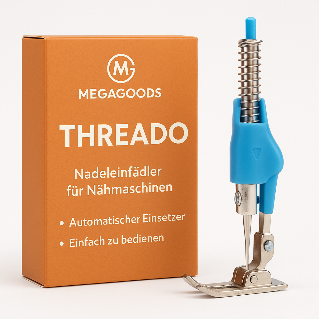 Nadeleinfädler mit Halterung für Nähmaschine, automatischer Einsetzer DE.