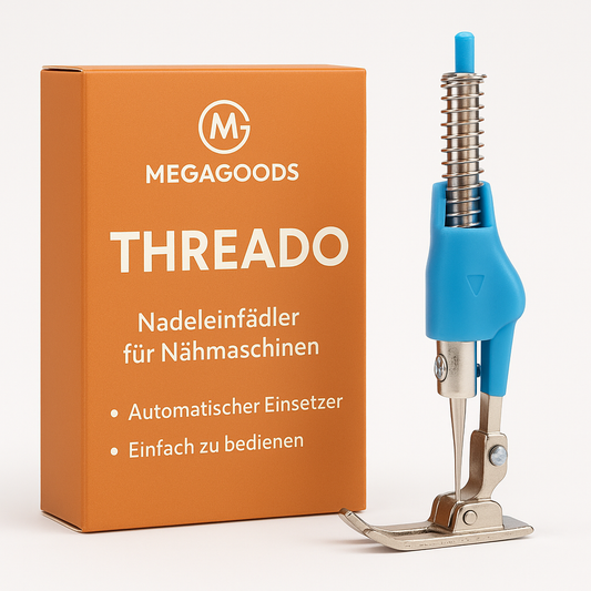 Nadeleinfädler mit Halterung für Nähmaschine, automatischer Einsetzer DE.