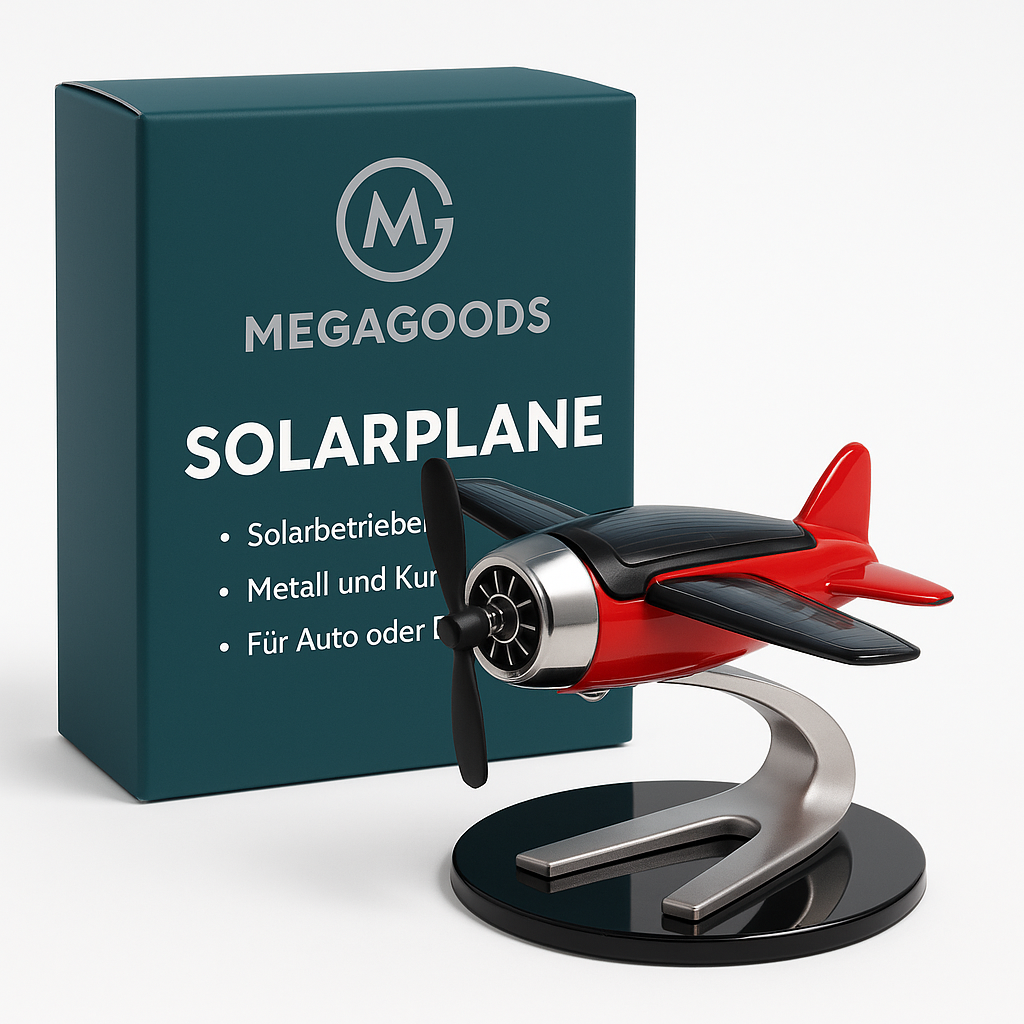 Solarflugzeug Deko für Auto Schreibtisch Männer Frauen Geschenk DE.