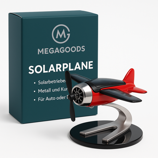 Solarflugzeug Deko für Auto Schreibtisch Männer Frauen Geschenk DE.