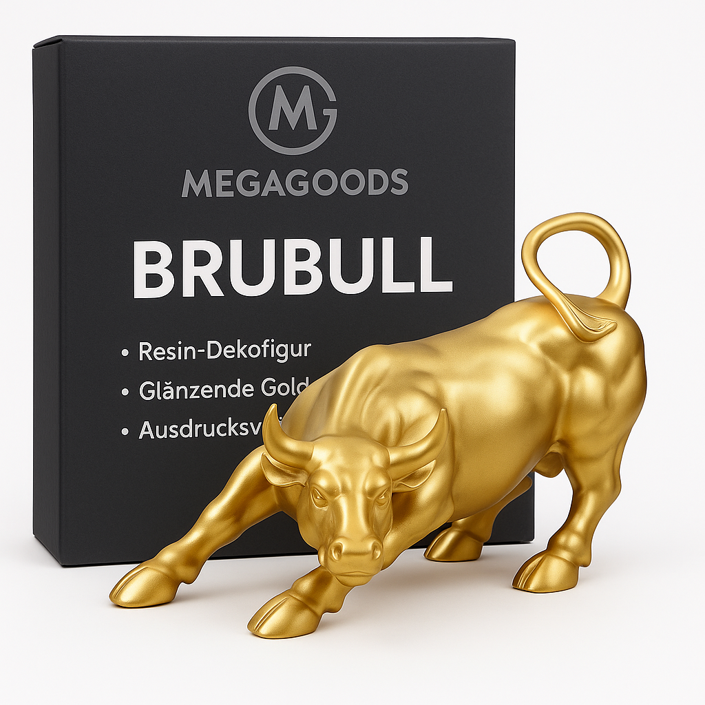 Wall Street Bulle Figur Feng Shui Deko Statue Resin Büro Glück DE.