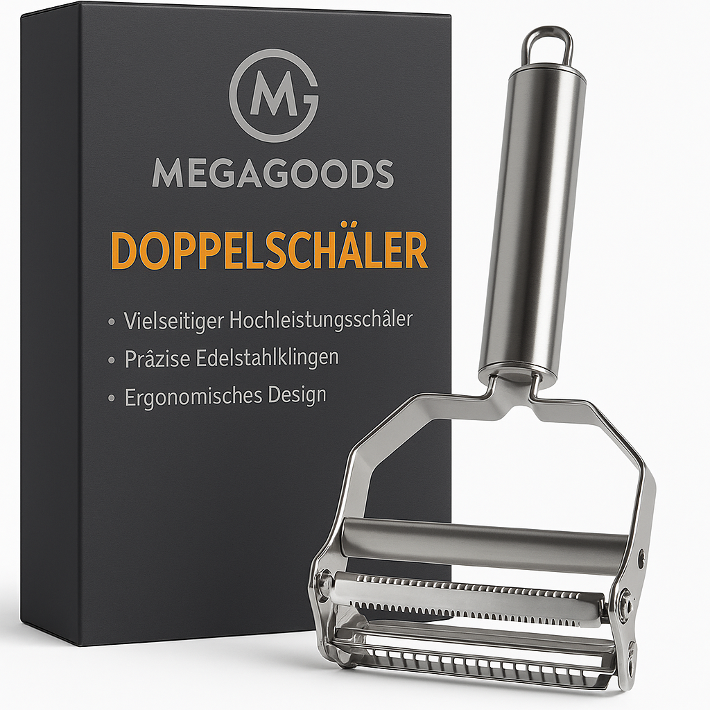 Doppelseitiger Edelstahl-Gemüseschäler, multifunktional DE.