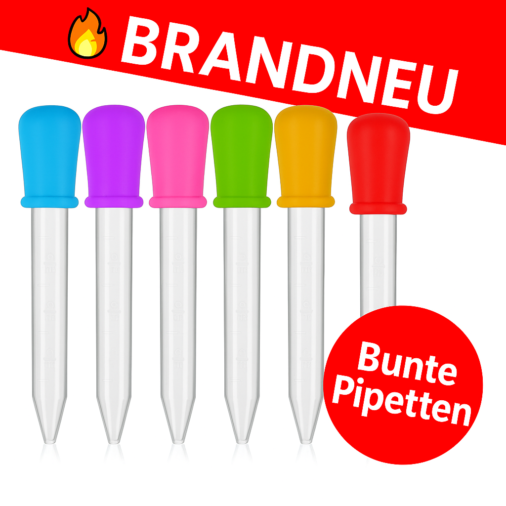 5x Pipette 5ml Tropfer Kunststoff Silikon für Medizin Labor Ohr Auge Baby Tier
