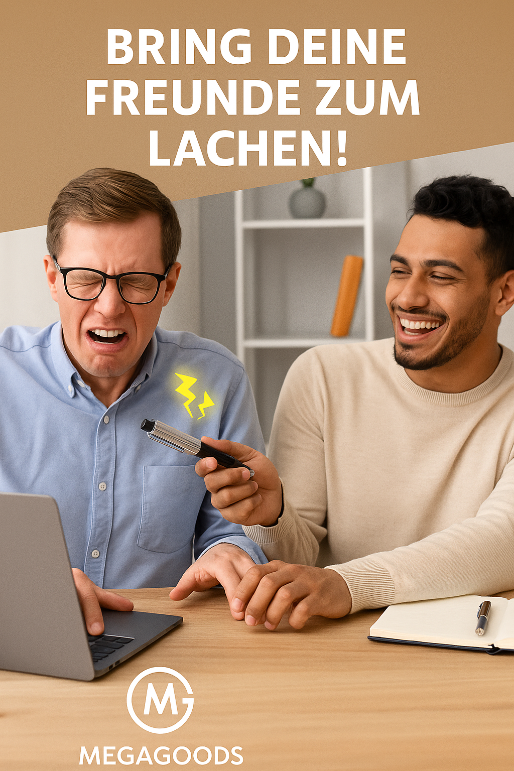 Schock Kugelschreiber Scherzartikel für Büro Schule witziges Gadget DE.