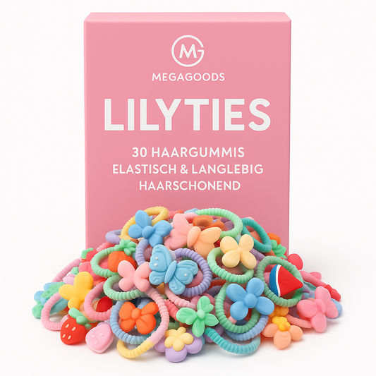 Kinder Haargummis 30 Stk elastisch langlebig haarschonend DE.