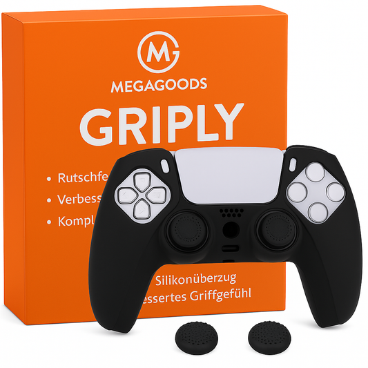Schutz-Hülle für PS5 Controller rutschfest Silikon Case mit Grip DE.