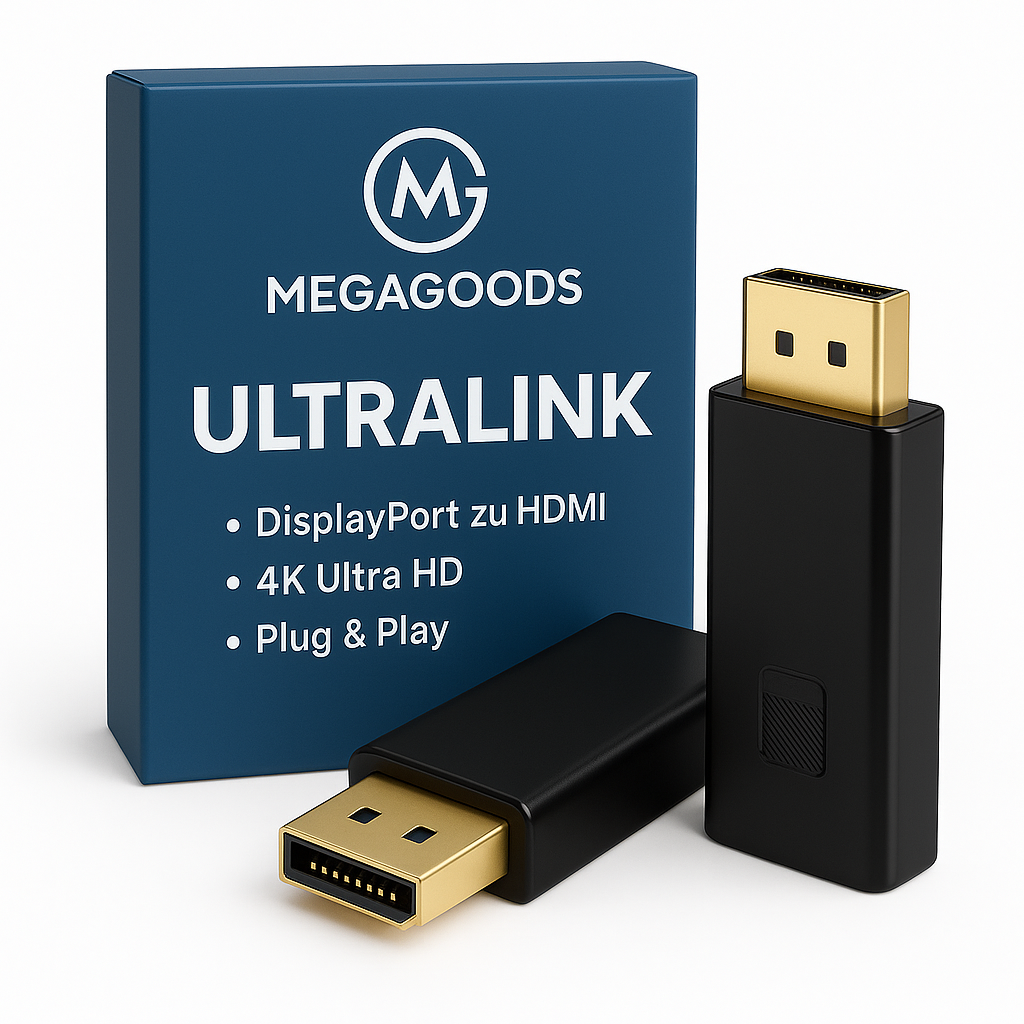 DisplayPort auf HDMI Adapter 4K UHD DP Stecker auf HDMI Buchse DE.