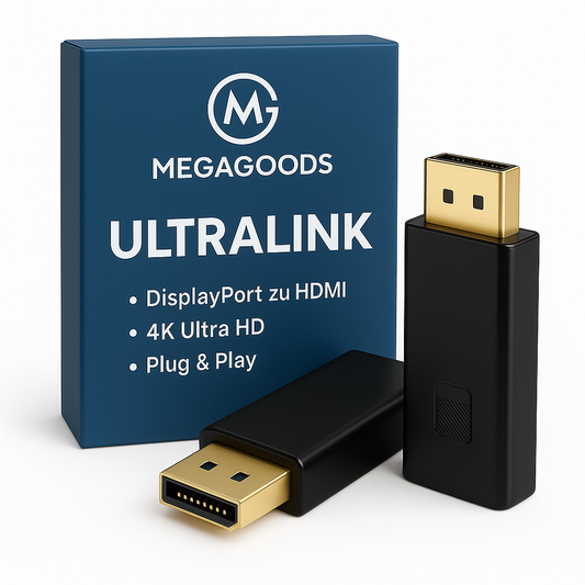 DisplayPort auf HDMI Adapter 4K UHD DP Stecker auf HDMI Buchse DE.