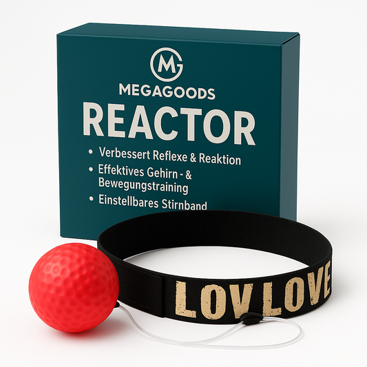 Box Reflexball mit Stirnband für Reaktionstraining und Speed DE.