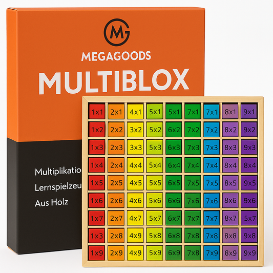 Montessori Mathe Lernspielzeug Multiplikationstabelle Kinder Holz DE.