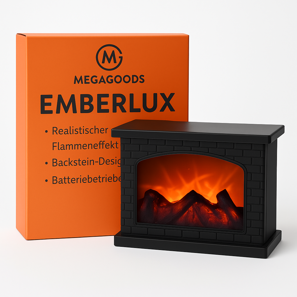 Kamin Flammenlicht LED Lampe Holzkohle Feuerstelle Batterie DE.