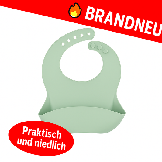 Wasserdichte Baby Lätzchen Silikon verstellbar Kinder Cartoon Tier Motiv Essen
