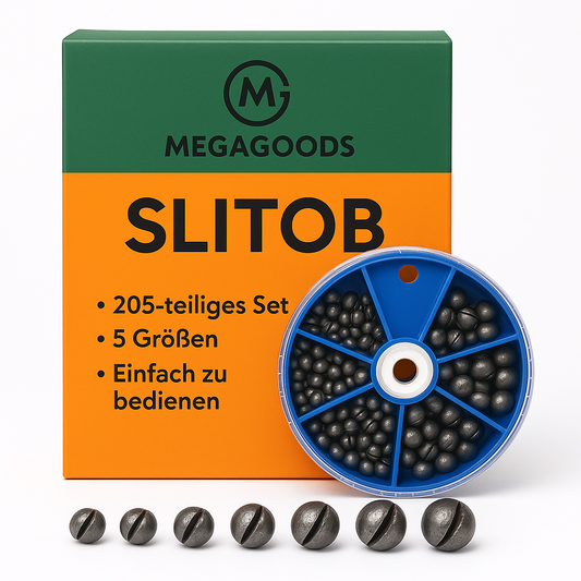 Angelsport Blei-Sortiment 205-tlg Split Shot & Egg Sinkers DE.
