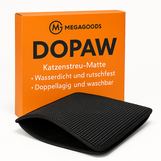 Katzenstreu Matte wasserdicht rutschfest doppellagig waschbar DE.