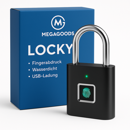 Fingerprint Smartschloss wasserdicht USB-Ladung 0,2s Schnellöffnung DE.