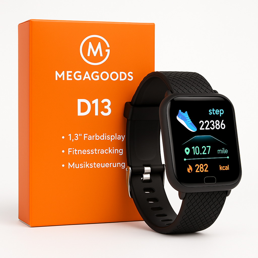 Smartwatch D13 116Plus für Damen Herren Kinder mit Musiksteuerung DE.