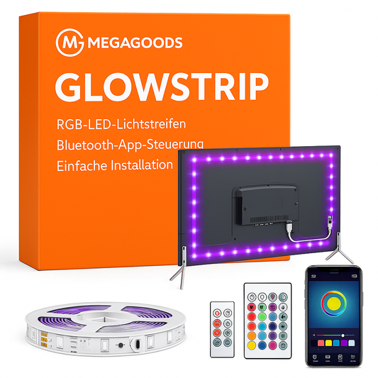 LED Streifen RGB 5050 3m USB 5V Bluetooth selbstklebend flexibel DE.