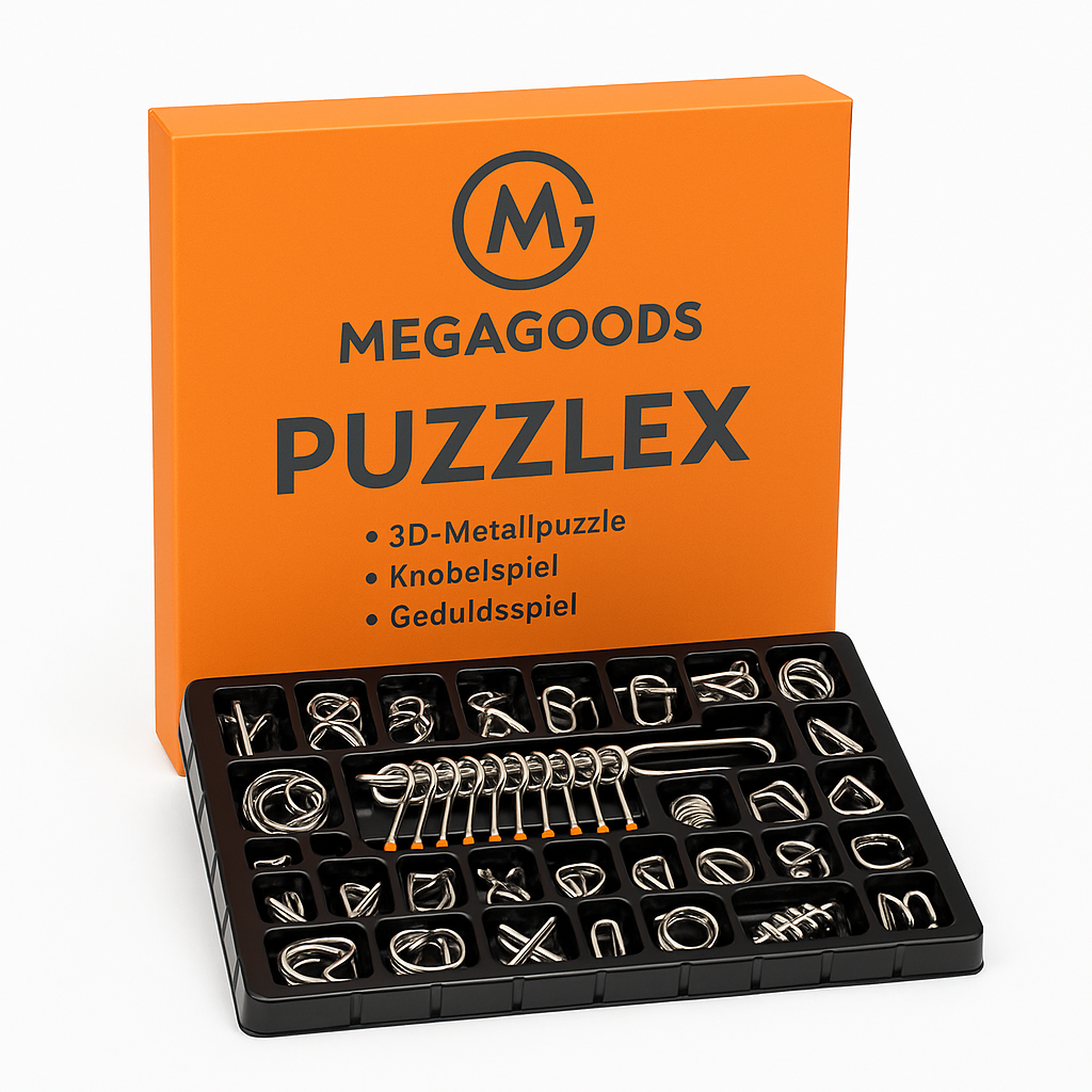 3D-Metallpuzzle Knobelspiel Geduldsspiel Gehirntraining DE.